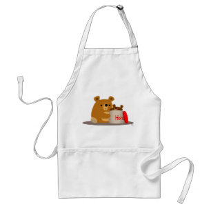 Avental Tchau Querida! Bears Apron, um cartoon bonito