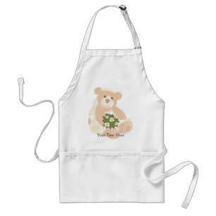 Avental Teddybear Bride Apron