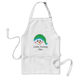 Avental Tempo de Cobertura de Biscoito de Boneco de Neve S