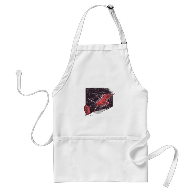 Avental Tendência em massa - Design do mercado de ações (Frente)