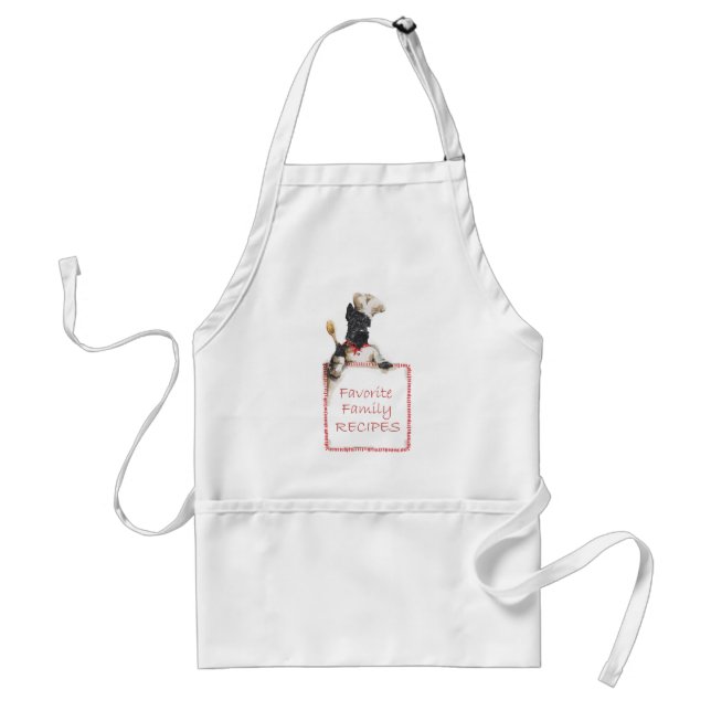 Avental Terrier Chef Apron escocês (Frente)