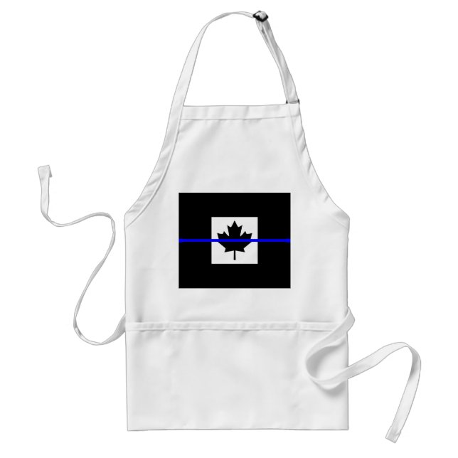 Avental Thin Blue Line Accent on Canadian Flag (Frente)