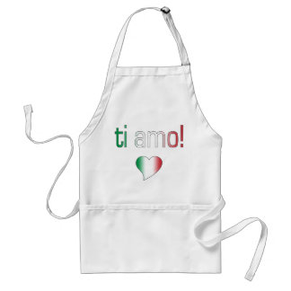 Avental Ti Amo! Cores da bandeira de Italia