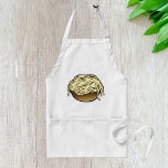 Avental Tigela de Comida de macarrão de esparguete<br><div class="desc">Cozinhe em estilo com este avental com uma ilustração da tigela de espaguete de desenho animado. Perfeito para a noite em massa, cozedura ou uso diário de cozinha, este avental combina funcionalidade com um design de fofinha humorada. Um presente de excelente para cozinheiros domésticos e entusiastas de massas, ele protege...</div>