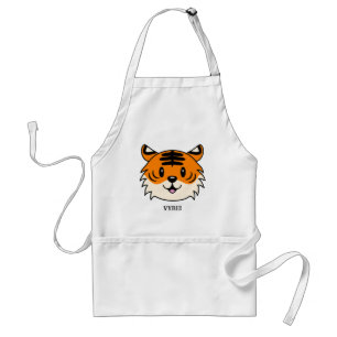 Avental Tigre de Cartoon Sorridente