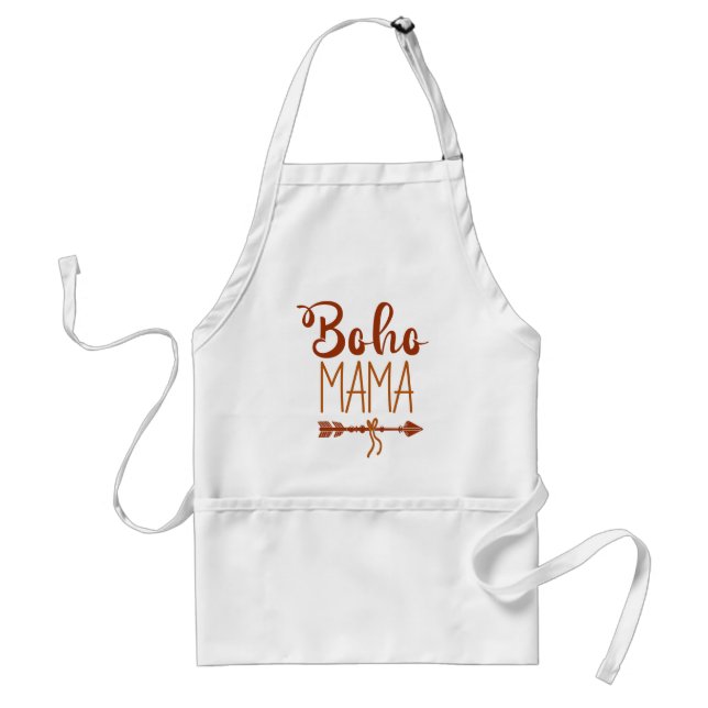 Avental Tipografia Boho Mama Feather Arrow (Frente)