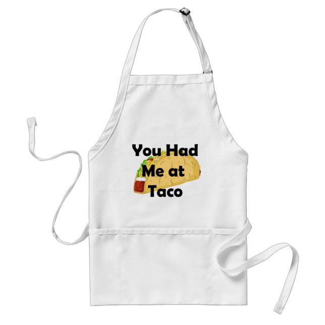 Avental Tive-me em Taco Apron (Frente)
