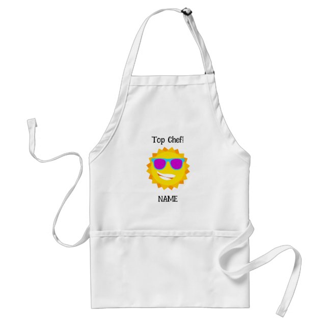 Avental "Top Chef!" Apron do Chef de Cartoon Sunshine Pers (Frente)