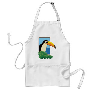 Avental Toucan na janela