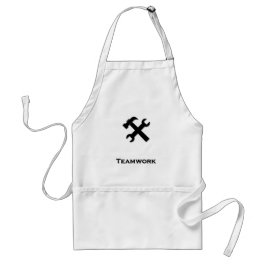 Avental Trabalho em equipe Wrench do martelo preto