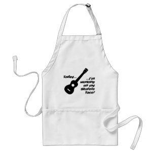 Avental Trabalho em minha cara do ukulele!