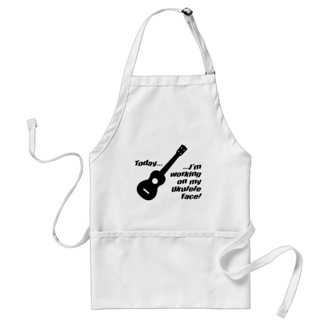 Avental Trabalho em minha cara do ukulele! (Frente)