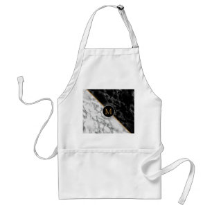 Avental Trendent Black & White Marble Stone - Adicionar su