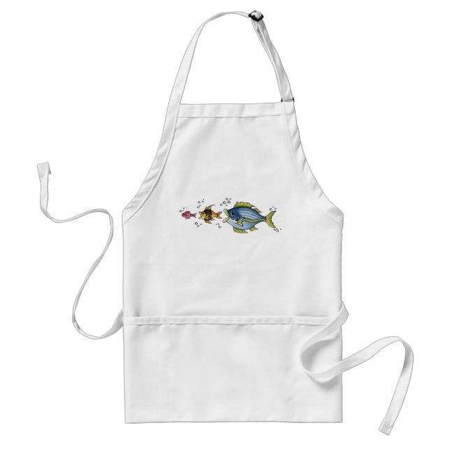 Avental Três Peixes - Apron (Frente)