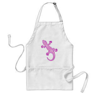 Avental Tribal batik Gecko - orquídea e casca rosa