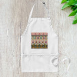 Avental Tribal Tribal Aztec Pattern Boho Geométrico<br><div class="desc">Cozinhar em estilo com esta placa tribal Aztec, perfeita para a cozinha, BBQs ou artesanato. A ousada design geométrica do boho inspirada nos motivos sudoeste acrescenta um abismo de cor e charme cultural. Durável e funcional, este avental faz um presente excelente para comida, chefs caseiros ou qualquer pessoa que ama...</div>