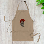 Avental Trojan Helmet Apron<br><div class="desc">Um capacete de troia que parece pronto para a batalha é o que é esse design. Este capacete de troia tem um impressionante prato de cabelo vermelho correndo de cima para baixo. Este design de capacete de troia parece excelente neste avental. Perfeito para si mesmo ou como presente</div>