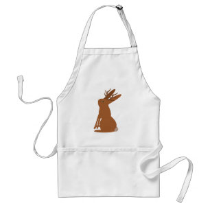 Avental Truque ou tratamento de Jackalope do Halloween