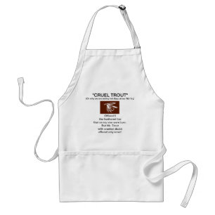 Avental "Truta Marrom De Mosca Cruel" Apron