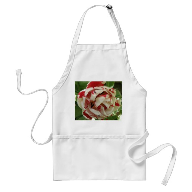 Avental Tulipa Cor-de-rosa e branca Apron (Frente)