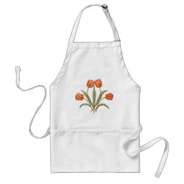 Avental Tulipa Vintage Coral Caprichosa