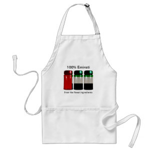 Avental UAE Flag Spice Jars Apron