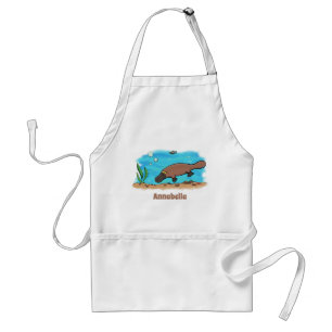 Avental Um desenho animado para a natação em platypus