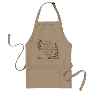 Avental Um excelente de chefe com um Obrigado de presentes