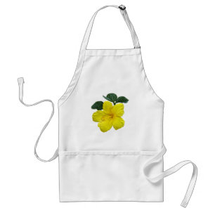 Avental Um Hibiscus Amarelo
