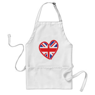 Avental Union Jack Royal Heart