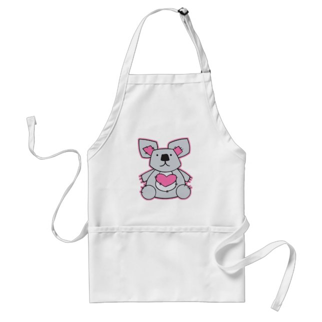 Avental Urso Koala Coração de Amor (Frente)