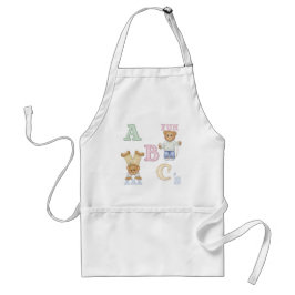 Avental Ursos de Teddy Diversão em Alfabeto