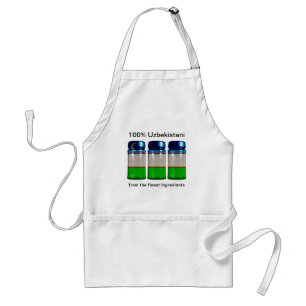 Avental Usbequistão Flag Spice Jars Apron