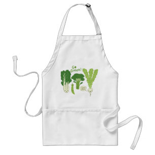 Avental Vá Verde! (Verde Folhoso!) Legumes Felizes no Jard