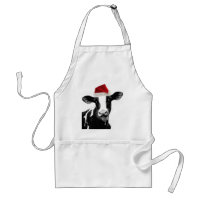 Vaca do papai noel - vaca de leiteria que veste o