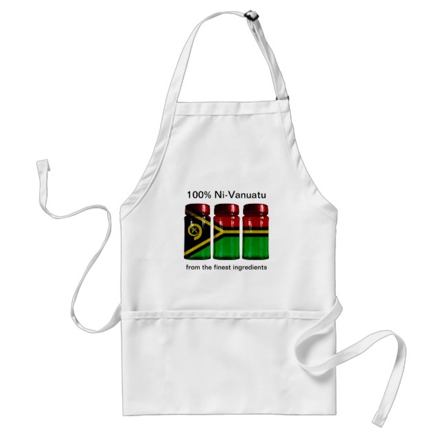 Avental Vanuatu Flag Spice Jars Apron (Frente)
