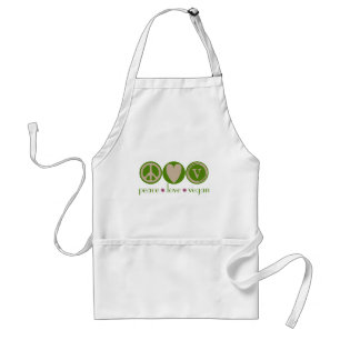Avental Vegan do amor da paz
