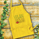 Avental Vegan Pun Apron<br><div class="desc">Design para os chefs de vegan.</div>
