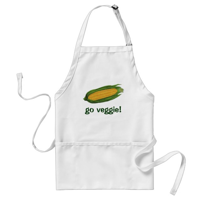 Avental Vegetais de Comidas de safra; Milho Amarelo no for (Frente)