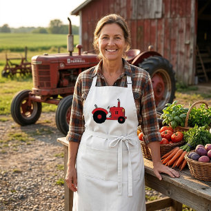 Avental Veículo Trator da Fazenda Vermelha
