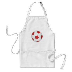 Avental Vermelho da bola de futebol