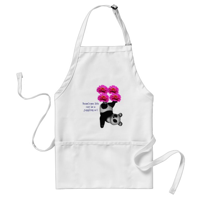Avental Vida A malabarismo Lei de Panda Inspiradora Apron (Frente)