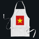 Avental Vietnam Flag Star Apron<br><div class="desc">Bandeira vietnamita em avental branco. Produtos caseiros,  produtos de escritório,  vestuário e muito mais... </div>