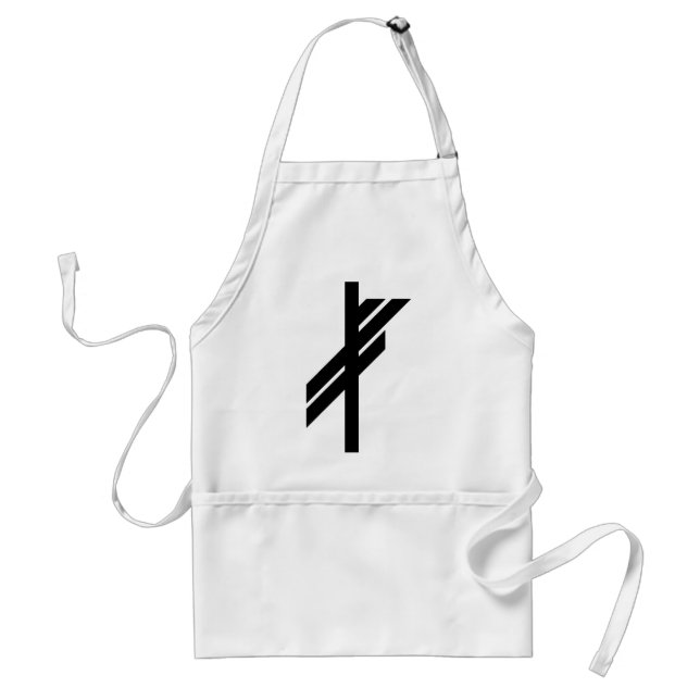 Avental Viking Rune - Sorte - Preto (Frente)