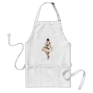 Avental Vintage Ballerina Dark Colors