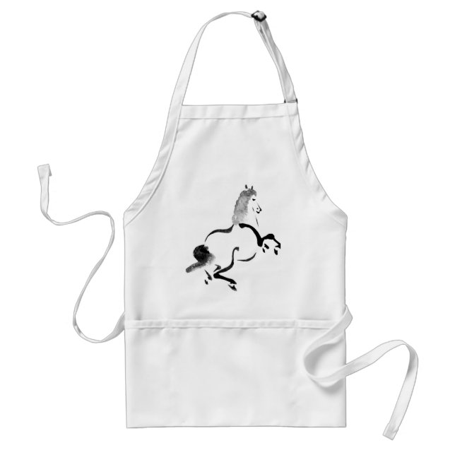 Avental Vintage Chinês Cavalo (Frente)