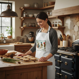 Avental Vintage Christmas Nostalgia Holiday