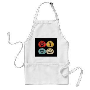 Avental Vintage Halloween Pumpkin Funny Retro Gift