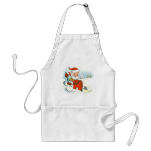 Avental Vintage Papais noeis Natal