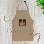 Avental Vintage Stereo Apron<br><div class="desc">Os Stereos estão longe de como eram. Este design é um estéreo vintage legal. Ele tem duas grandes bobinas de fita no topo. Este design estéreo vintage parece excelente neste avental. Perfeito para si mesmo ou como presente</div>